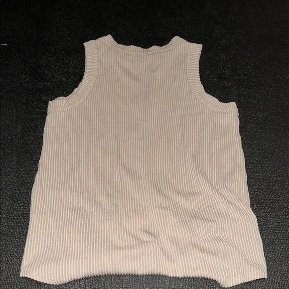 Maurice’s 24/7 Sleeveless Ribbed Knit Top in Beige size medium - Picture 5 of 8